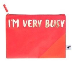 Pencil Case Flat Zip Top Heck