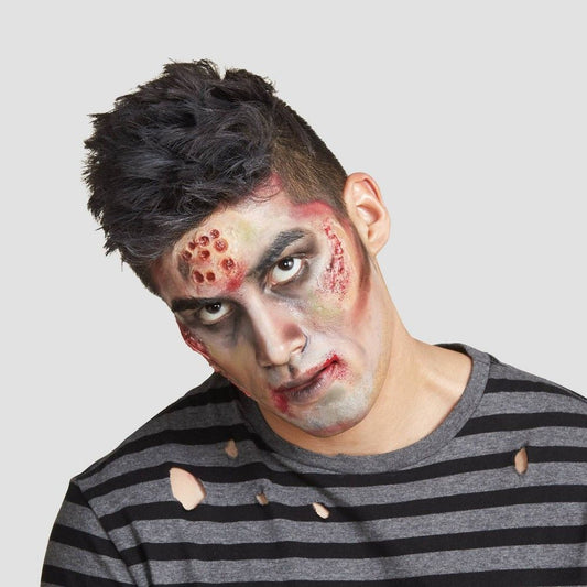 Maquillaje y acceso para Halloween de zombies