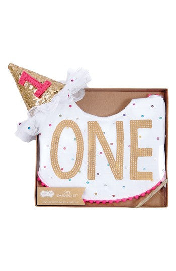 "One" Baby Cake Smashing Kit, Girl