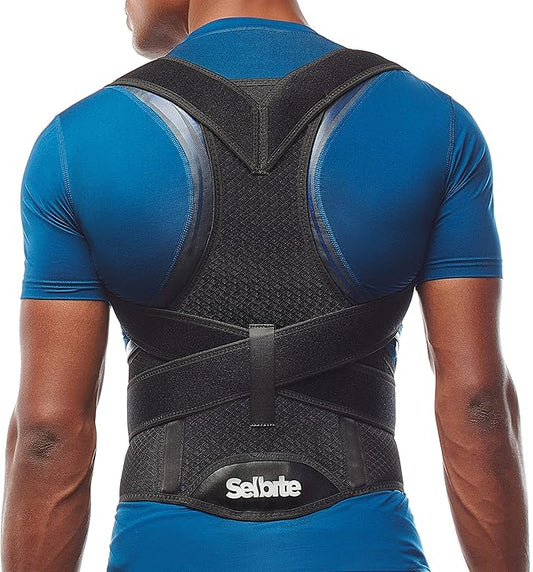 Back Brace Posture Corrector for Men and Women - Adjustable Posture Back Brace for Upper and Lower Back Pain Relief - Muscle Memory Support Straightener (Medium)