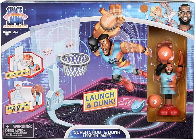 Juego Super Shoot &amp; Dunk con figura de Lebron 