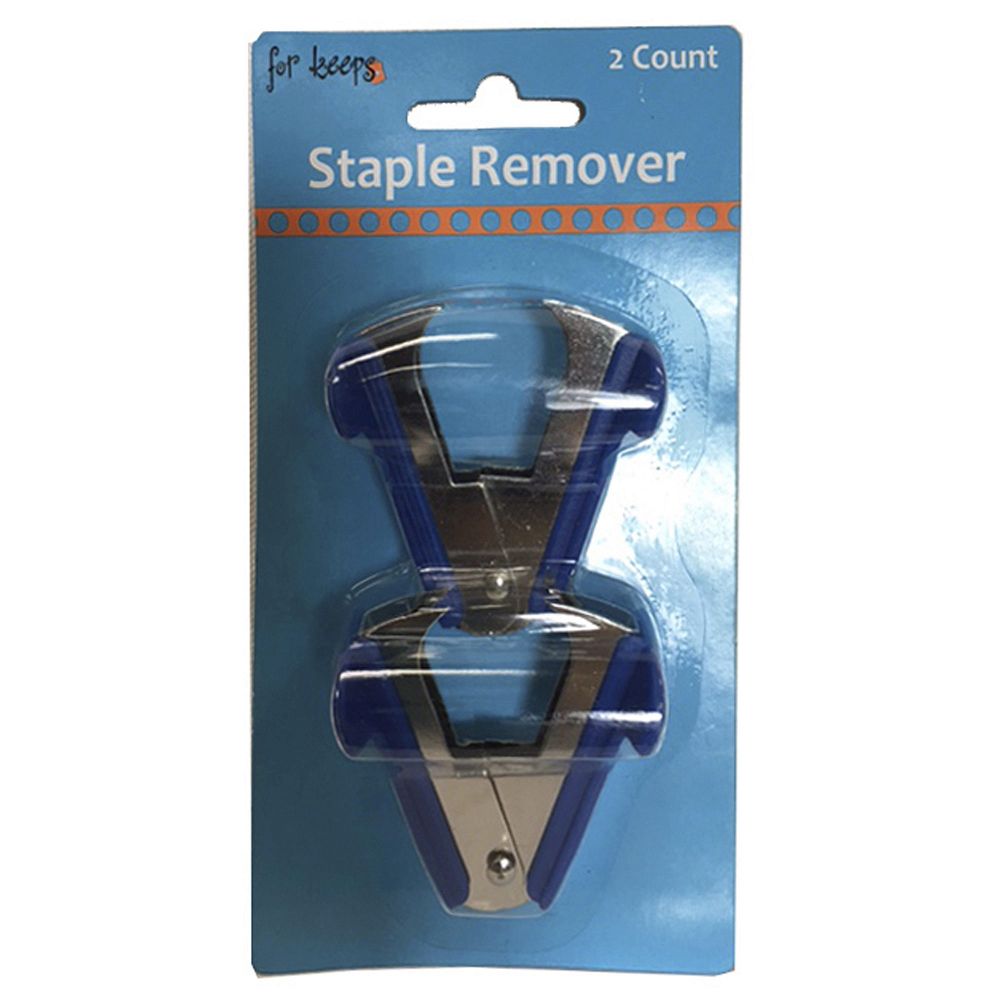 2 Pack Blue Stapler Removers