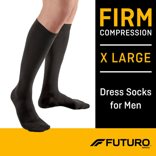 Calcetines de vestir para hombre FUTURO para mejorar la circulación - Negro