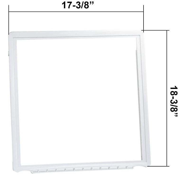 241969501 Refrigerator Shelf Frame (Without Glass) Crisper Pan Cover For Frigidaire (Electrolux) Refrigerator,Delicatessen Drawer Cover -AP4433007, 1512992, AH2363832, EA2363832, PS2363832…