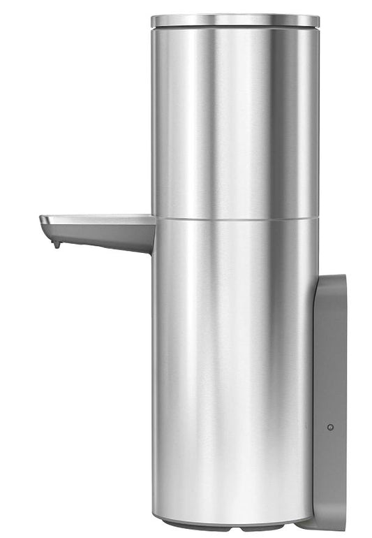 Dispensador de jabón líquido y desinfectante de manos con bomba con sensor de 32 oz. de simplehuman, acero inoxidable cepillado 