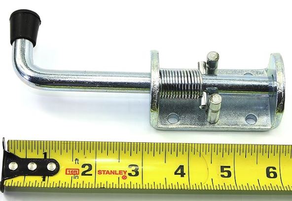 1/2" Spring Pin Latch Lock Assembly for Utility Trailer Gate - Heavy Duty