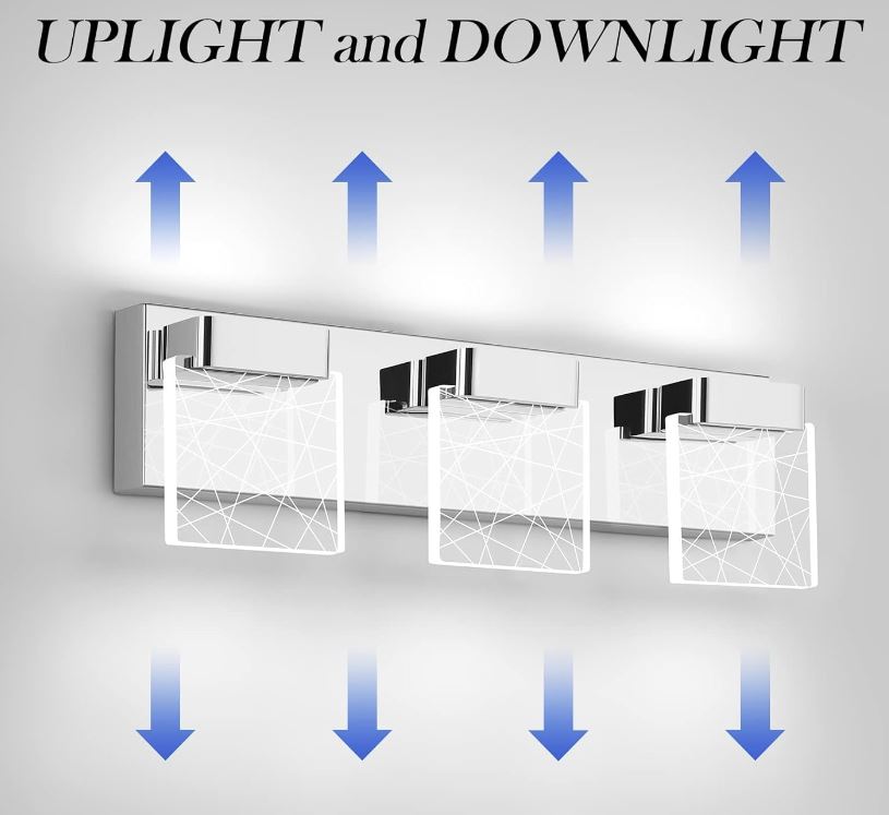 Tocador de baño moderno Aipsun L-6000K: 3 cabezales