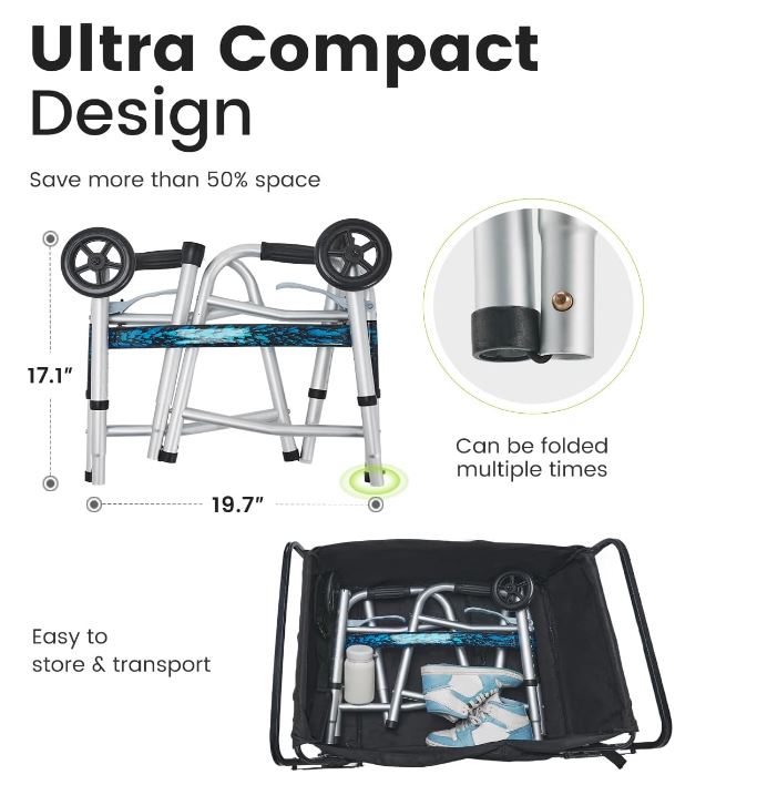 OasisSpace Compact Folding Walk