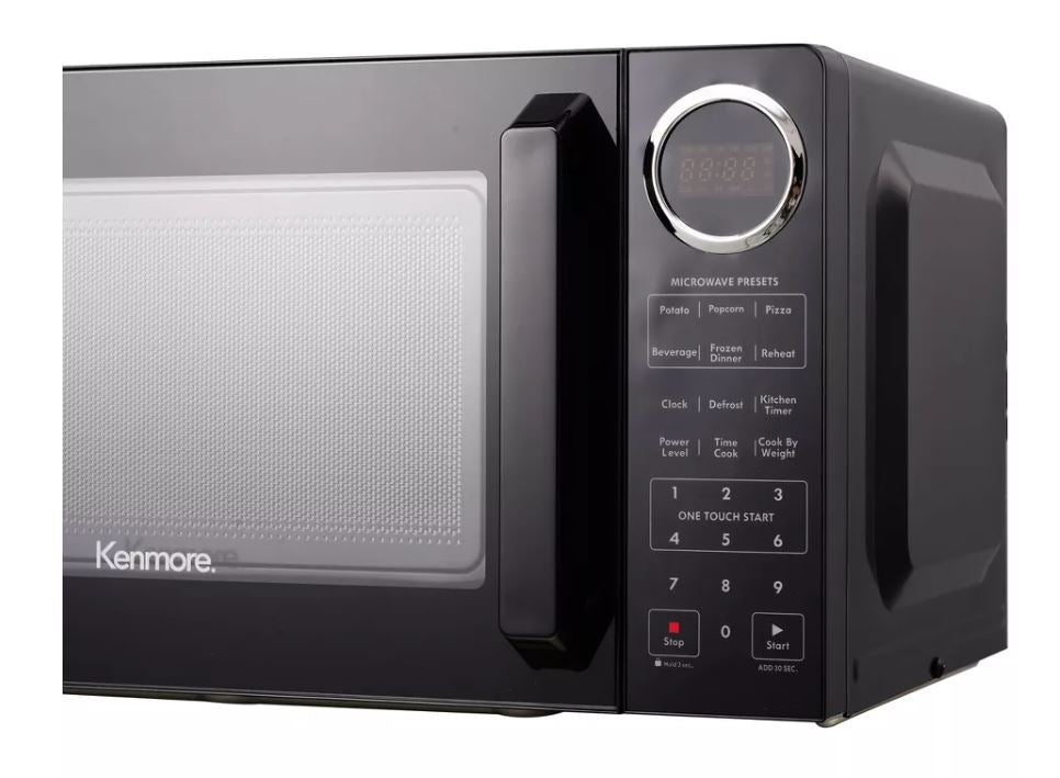 Kenmore 0.9 cu-ft Microwave - Black: Countertop, 900W, Child Lock, 6 Programs, Compact Size