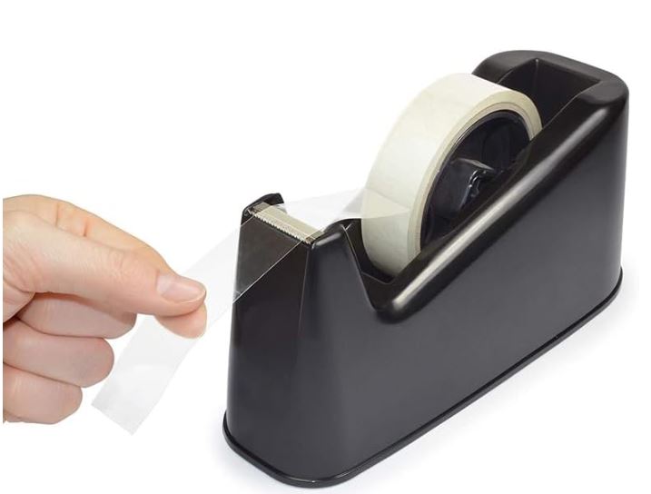 Office Desktop Tape Dispenser with Blade Tape Holder Non-Skid Base for Office Home School Supplies