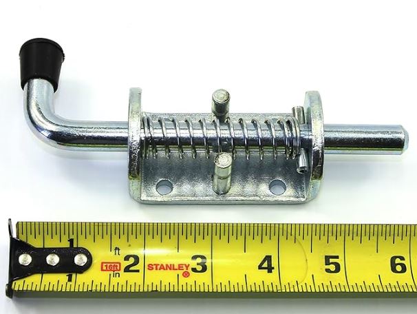 1/2" Spring Pin Latch Lock Assembly for Utility Trailer Gate - Heavy Duty