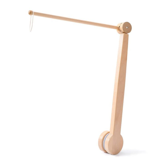 HBM Wooden Mobile Arm for Crib 19-37 Inch Adjustable Baby Mobile Hanger Beech Wood Mobile Crib Arm Attachment,Anti Slip for Sturdy Crib