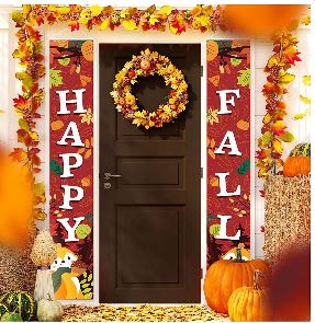 Fall Banner Outdoor Decor - 12”x72"