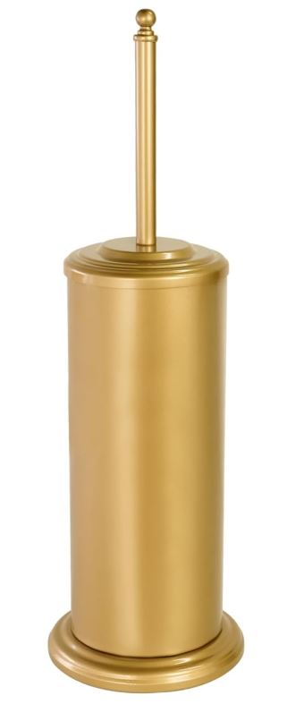 Anti-Hand Off Toilet Plunger with Holder for Bathroom,Powerful Efficient Force Suction Cup,Heavy Duty, Deep Cleaning, Gold Brushed