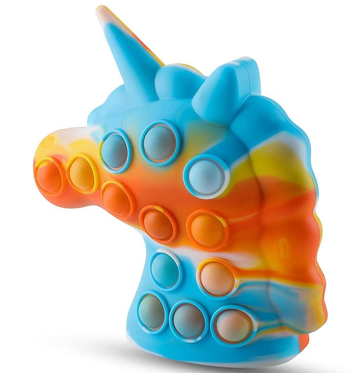 Juguete antiestrés 3-D Unicorn Pop con luces