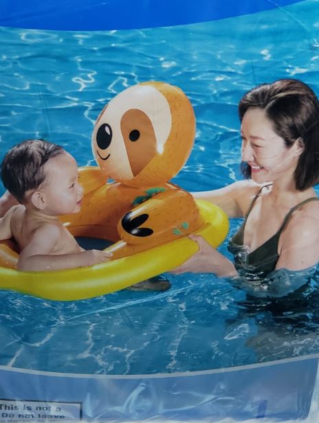 Water Sun And Fun Flotador inflable para piscina para bebés de 0 a 1 año NUEVO