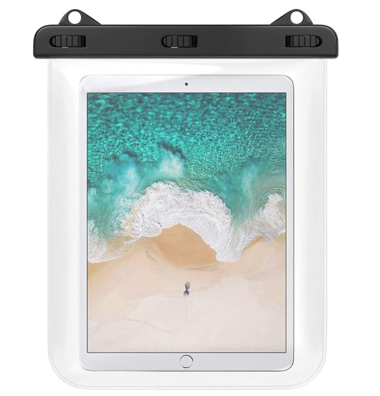 Waterproof case HeySplash Waterproof cover Tablet 12 inches or less Compatible Touch panel operation iPad Air4 2020 10.9 / iPad Pro11 2021/2020/2018 / Surface Go2 10.5 / Fire HD 10/10 Plus with vinyl IPX8 hand holder