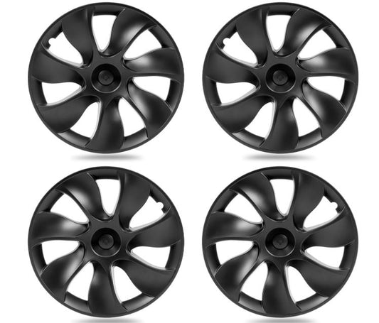 Model Y Wheel Cover Hubcap 19 Inch Model Y 2020-2024 Wheel Replacement Hub Caps Set of 4 Blade Style Gemini Wheel Cover