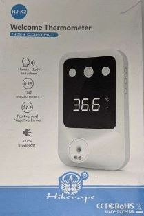 RJ X2 Welcome Thermometer Non Contact - Human Body Induction, Voice Broadcast