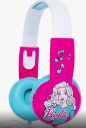 Barbie Headphones Kid Safe Volume Limiting With Adjustable Band