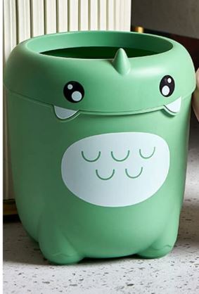 Green Dinosaur Trash Can