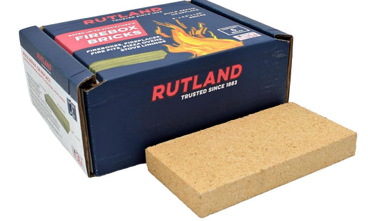 Ladrillos refractarios Rutland para chimeneas y estufas de leña, 2700F, caja de 6 