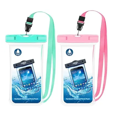 HeySplash  Waterproof Phone Pouch 2 Pack - Multi-Color
