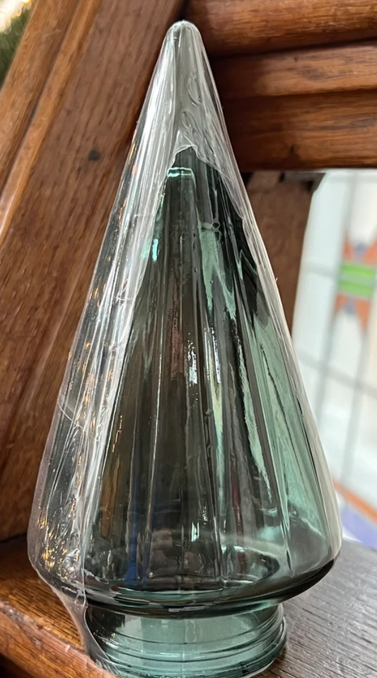 Árbol-vidrio de vidrio verde azulado