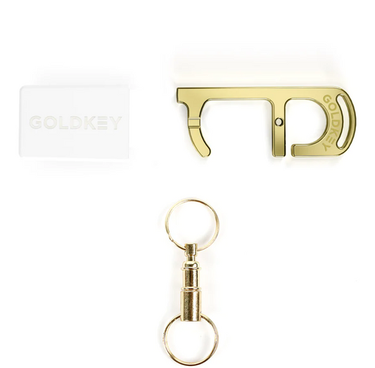 GoldKey White Antimicrobial Hand Tool