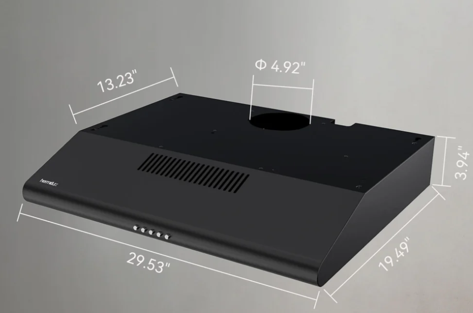 hermitlux Under Cabinet Range Hood HMX-UBF25A75-AC 82W