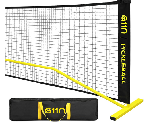 A11N Portable Pickleball Net System, Designed for All Weather Conditions with Steady Metal Frame and Strong PE Net, Regulation Size Net with Carrying Bag