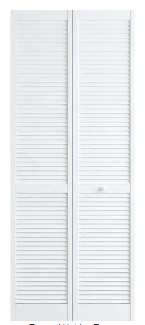 24 in. x 80 in. Solid Core White Wood Interior Closet Bi-fold Door