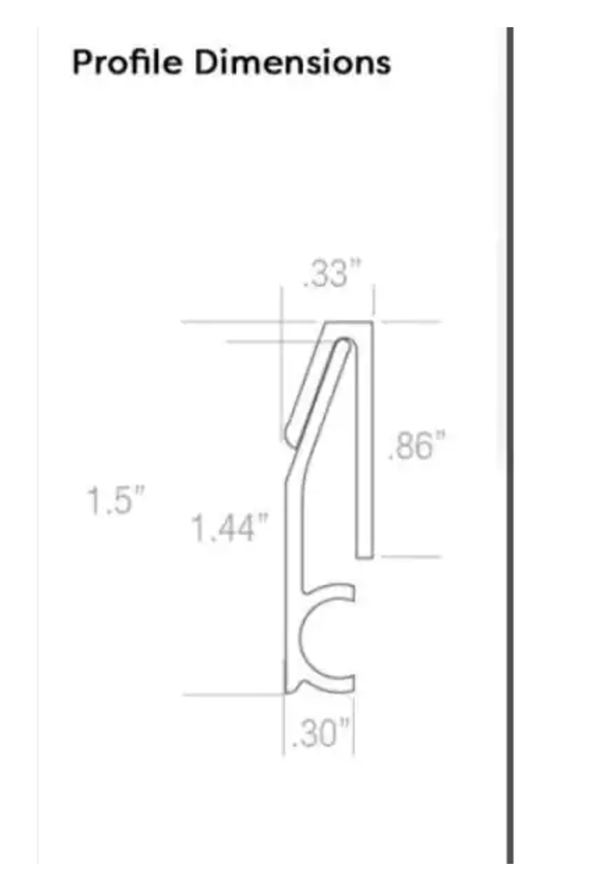 SIMPLE MOUNT 30 in. Professional French Cleat