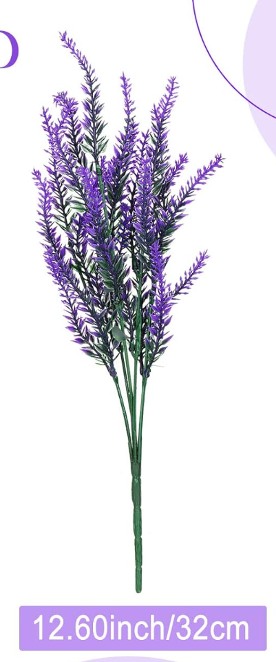 Flores falsas que no se decoloran para plantas colgantes de interior y exterior, jardín, Patio, porche, ventana, hogar, boda, decoración de granja (púrpura)