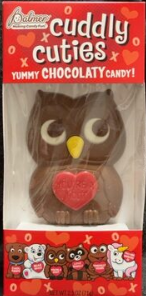 Palmer Cuddly Cuties Variety of animal Chocolate Valentines Day Candy Figure 3 oz