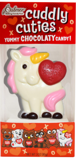 Palmer Cuddly Cuties Variety of animal Chocolate Valentines Day Candy Figure 3 oz