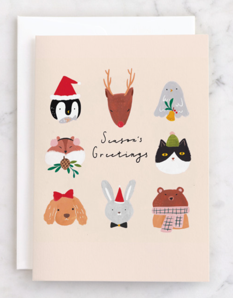 Tarjetas de Navidad individuales surtidas