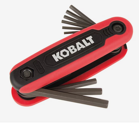Kobalt Folding 9-key Standard (Sae) Hex Key Set