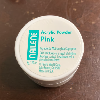 Nailene Professional Acrylic Powder PINK .20 Oz Each