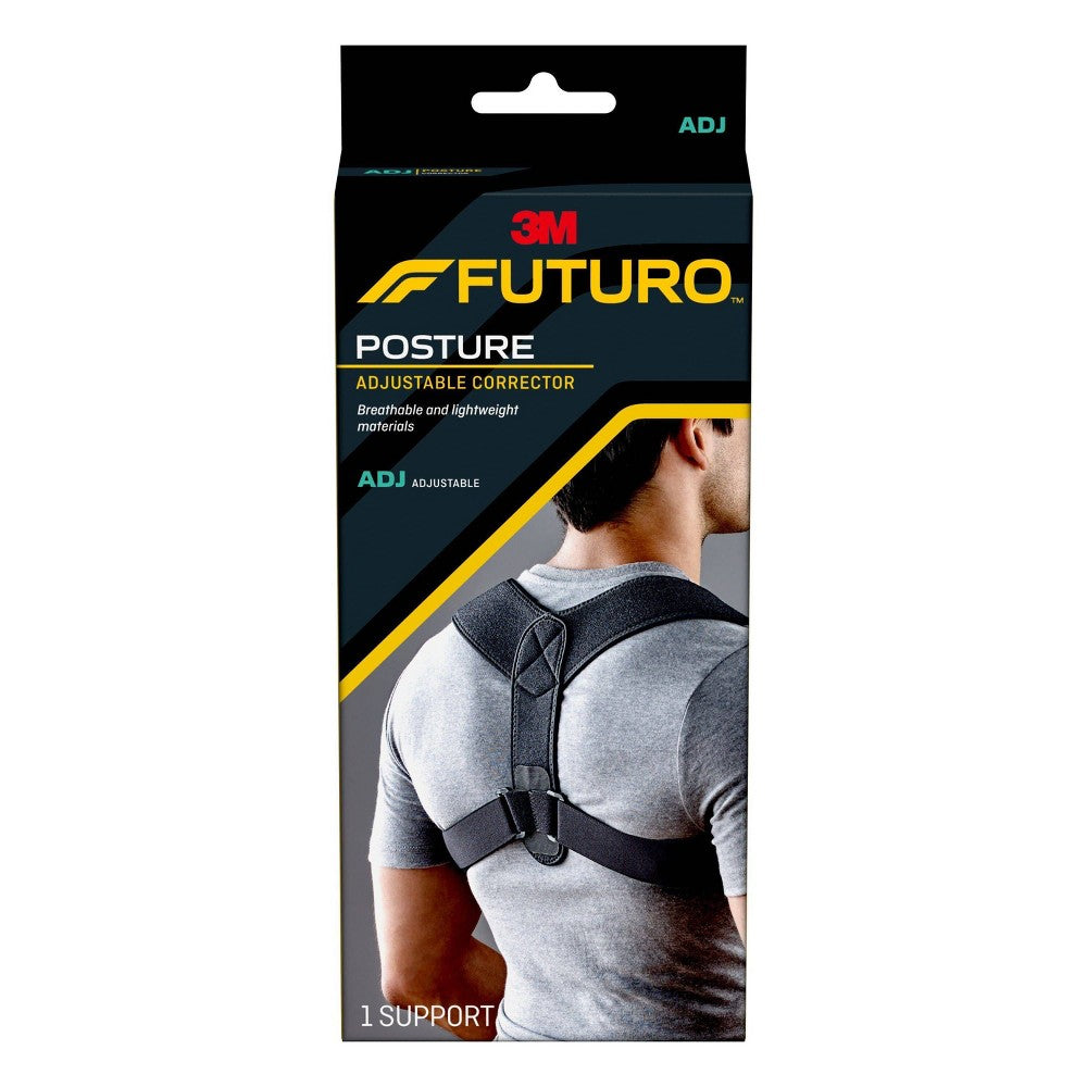 FUTURO Posture Corrector, Discreet Adjustable Back Brace - 1pk