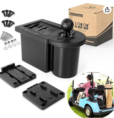 10L0L Golf Cart Ball Washer and Club Cleaner Kit, Detachable Golf Club Head and Ball Washer Golf Cleaner for EZGO Club Car Yamaha