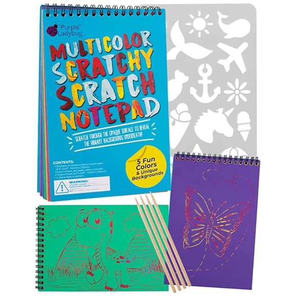 Kid's Scratch Paper Art Notebook