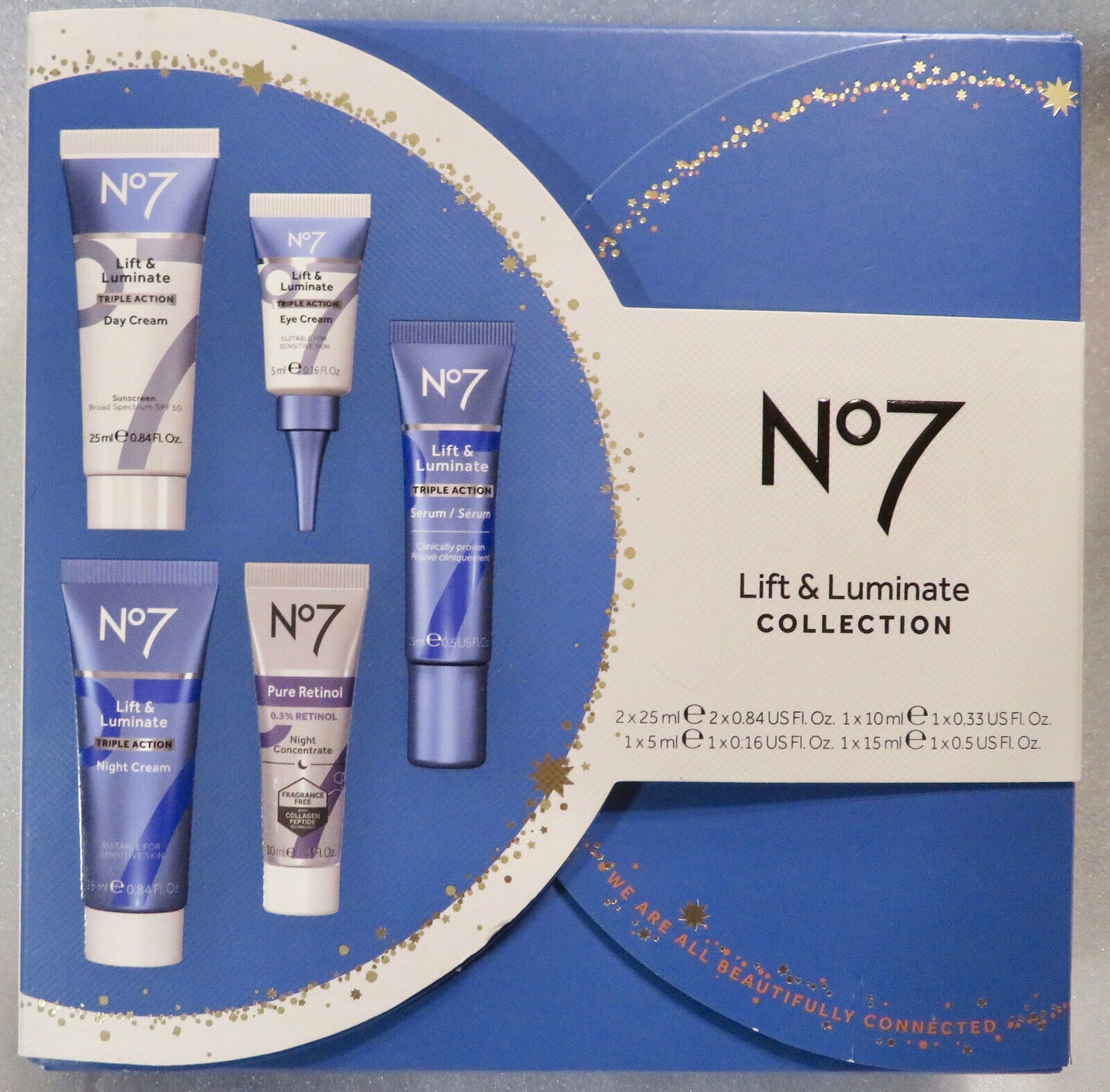 Set de regalo de la colección No7 Lift &amp; Luminate