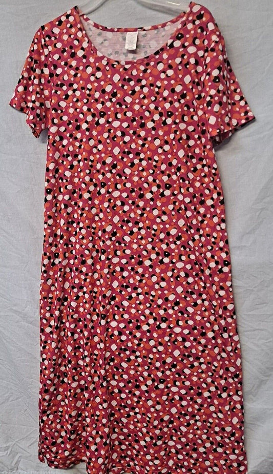 West Loop Short Sleeve Long Polyester T-Shirt Dress