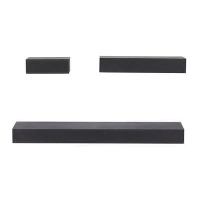 Cosmoliving by Cosmopolitan Modern Wood Wall Shelf - Set of 3, Black