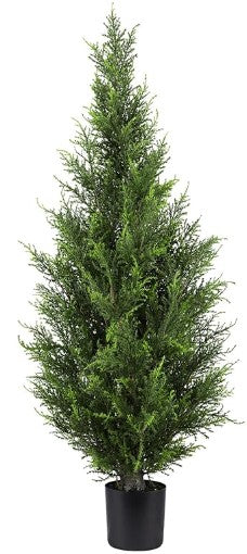 Artificial Topiary Cedar Trees 3FT Artificial Cedar Pine Tree Potted UV Rated Plant Fake Plants Tall Artificial Plants Shrubs for Indoors Outdoors Garden Home Decor